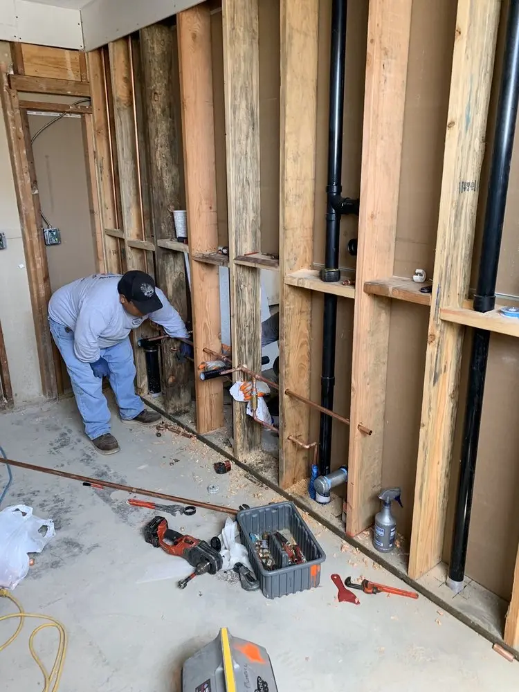 Commercial rough-in plumbing for Gas Line Repair in Pennsuco